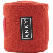 ANKY Vendajes ATB232001 Fleece Dark Scarlet
