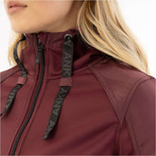 ANKY Sudadera con capucha y cremallera AW25 Windsor Wine