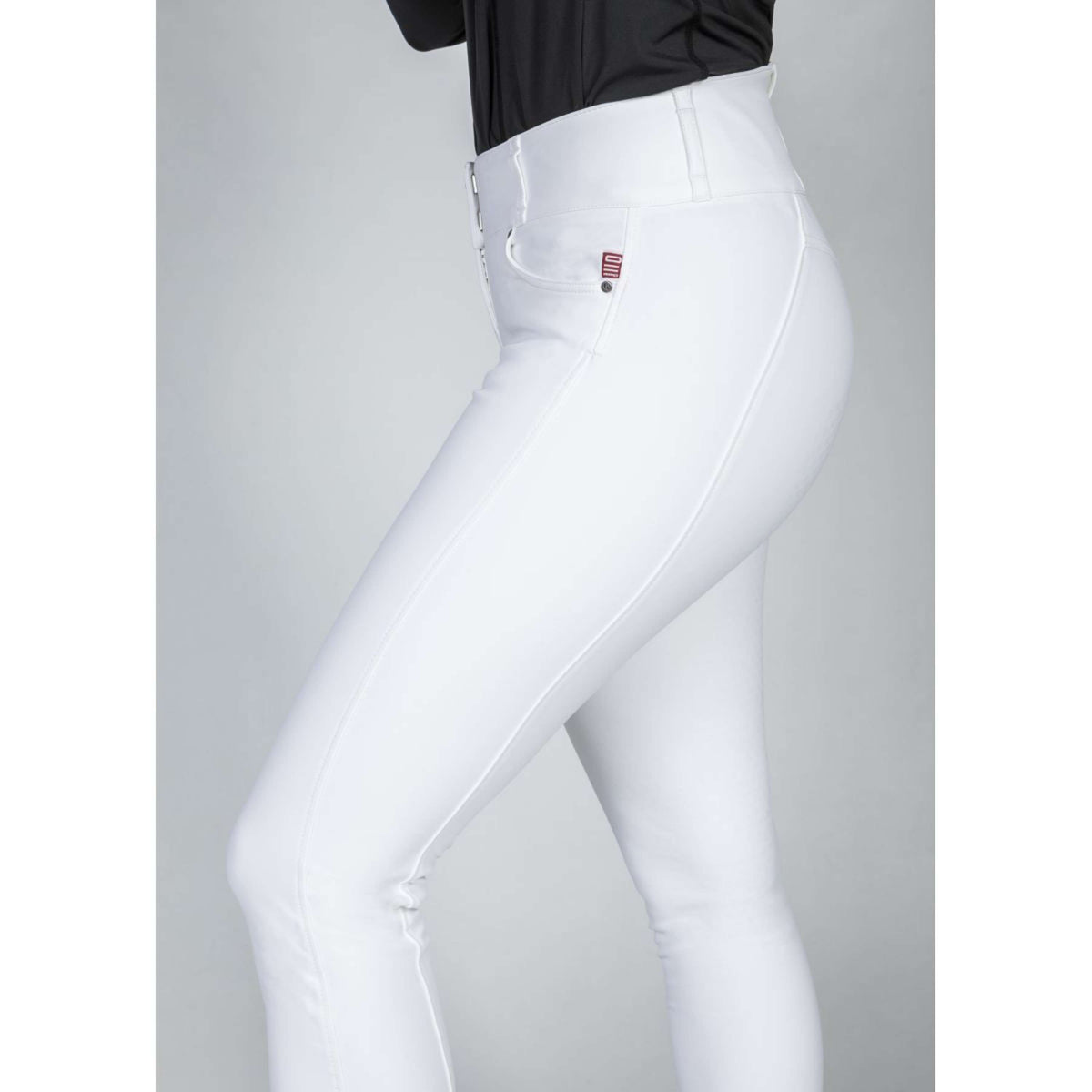 Back on Track Pantalón de Equitación Julia Knee Grip Blanco