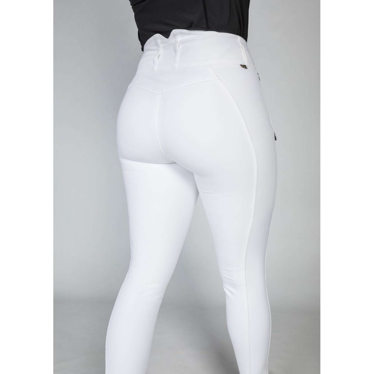 Back on Track Pantalón de Equitación Julia Knee Grip Blanco