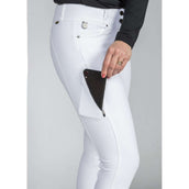 Back on Track Pantalón de Equitación Julia Knee Grip Blanco