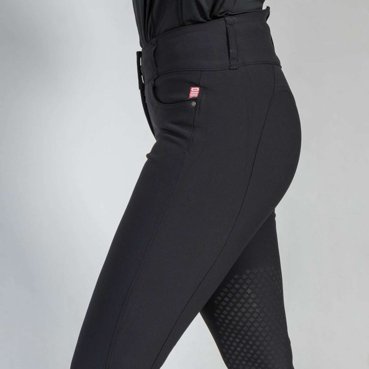 Back on Track Pantalón de Equitación Julia Knee Grip Negro
