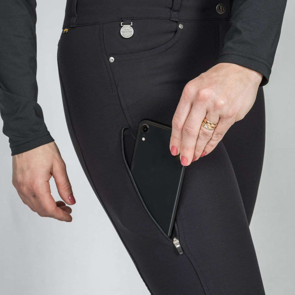 Back on Track Pantalón de Equitación Julia Full Grip Negro