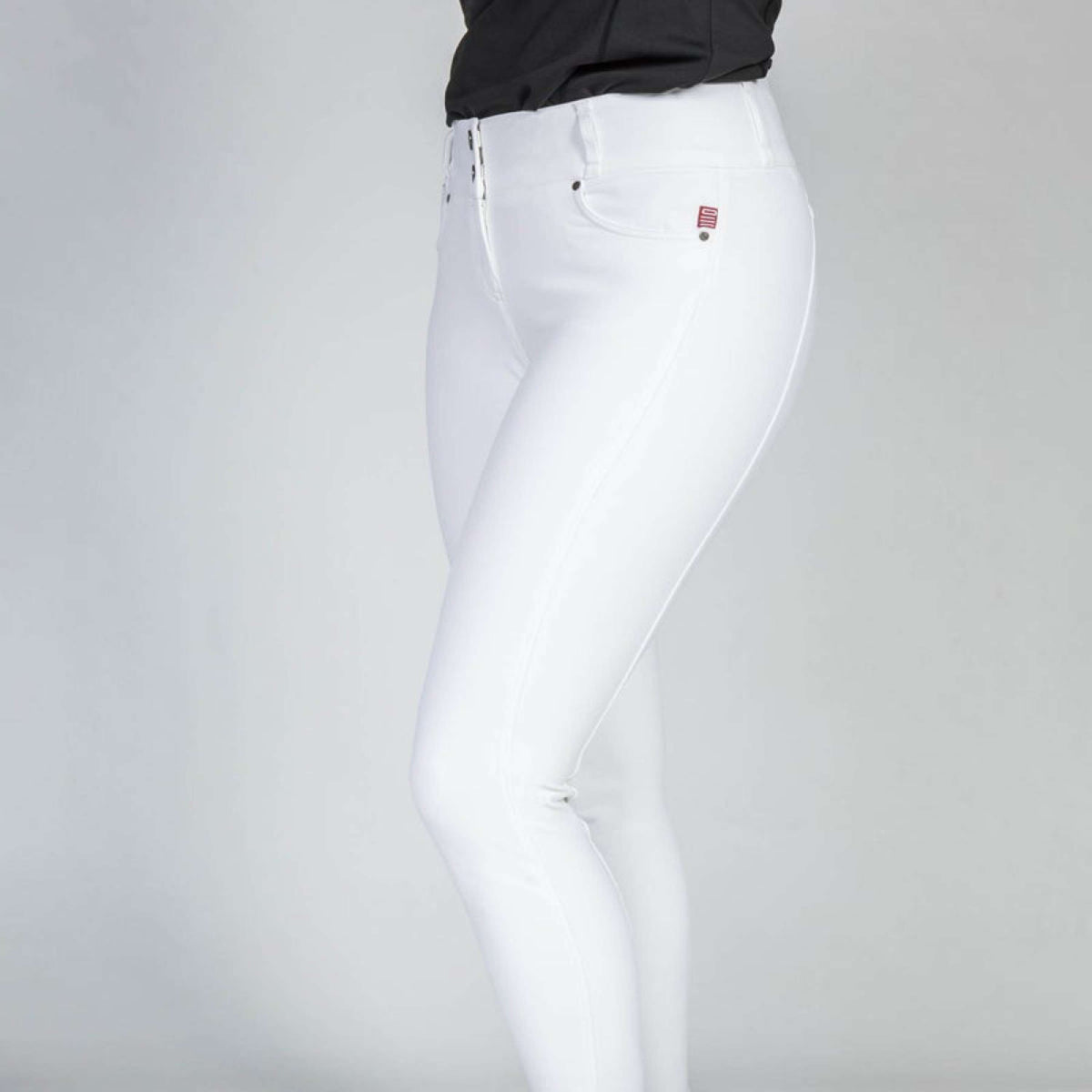 Back on Track Pantalón de Equitación Julia Full Grip Blanco