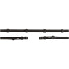 BR Riendas Cuero con Tapones Negro/Plata