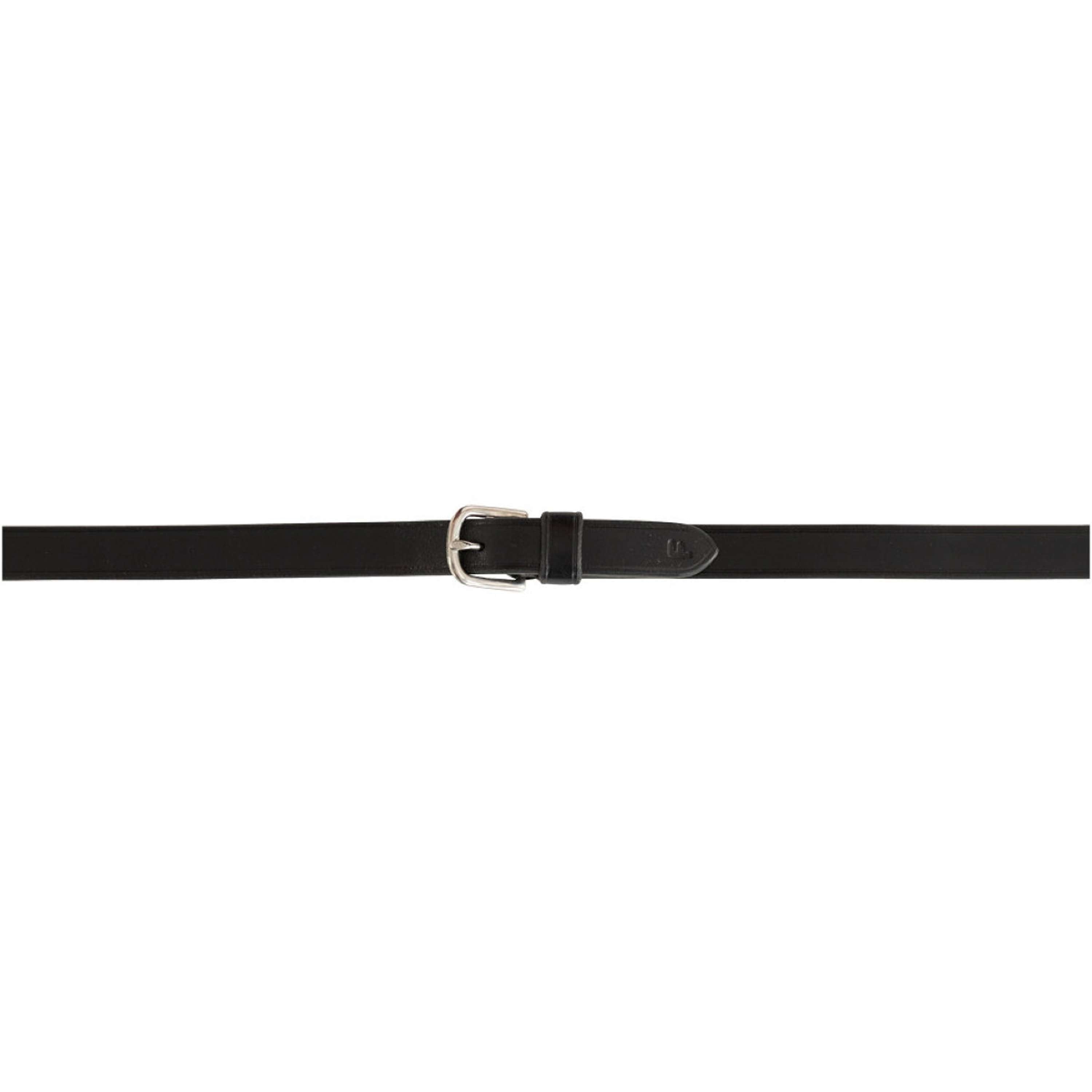 BR Riendas Cuero con Tapones Negro/Plata