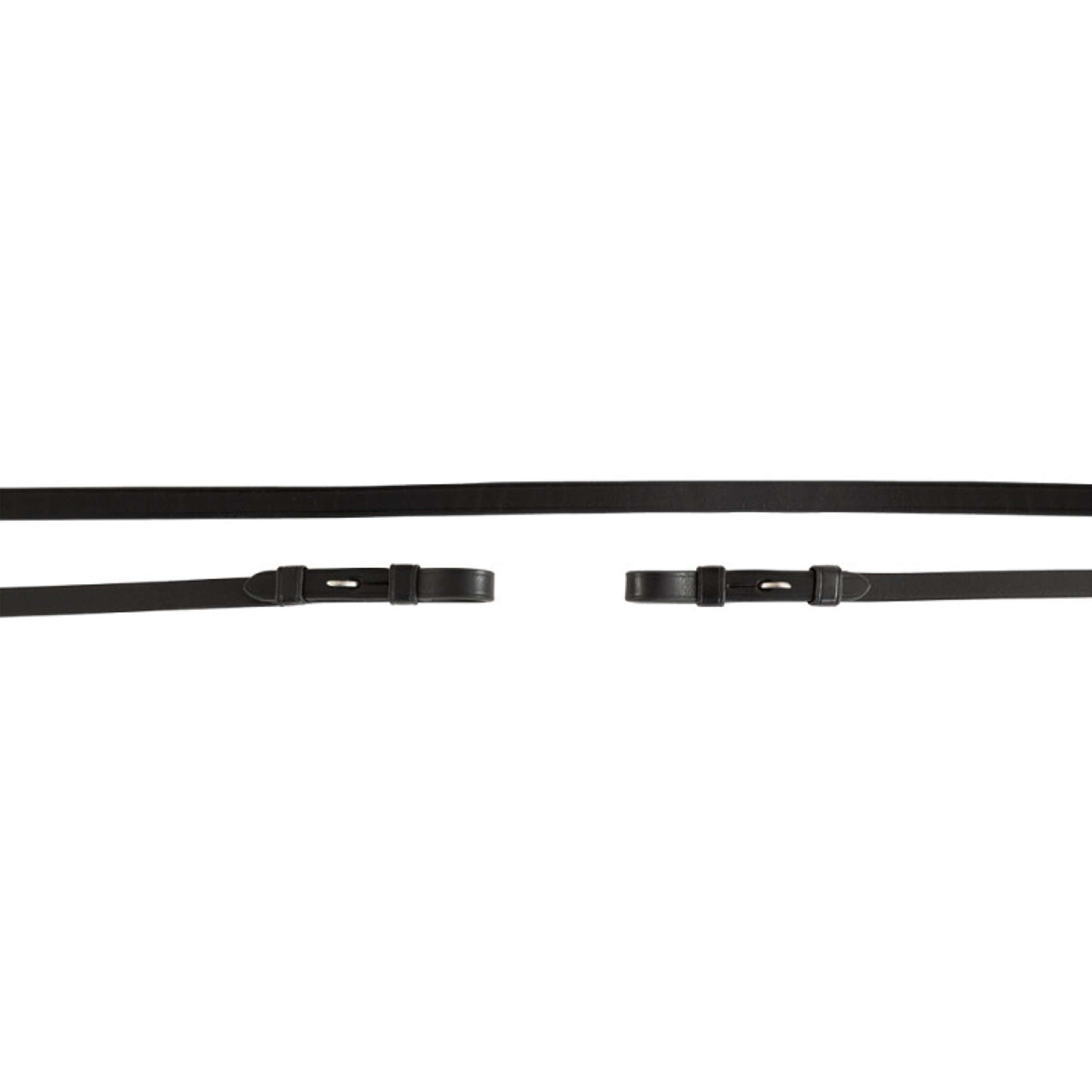 BR Riendas Weymouth Cuero Cerrado 13mm Blind Negro/Plata