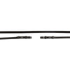 BR Riendas Weymouth Cuero Cerrado 13mm Blind Negro/Plata