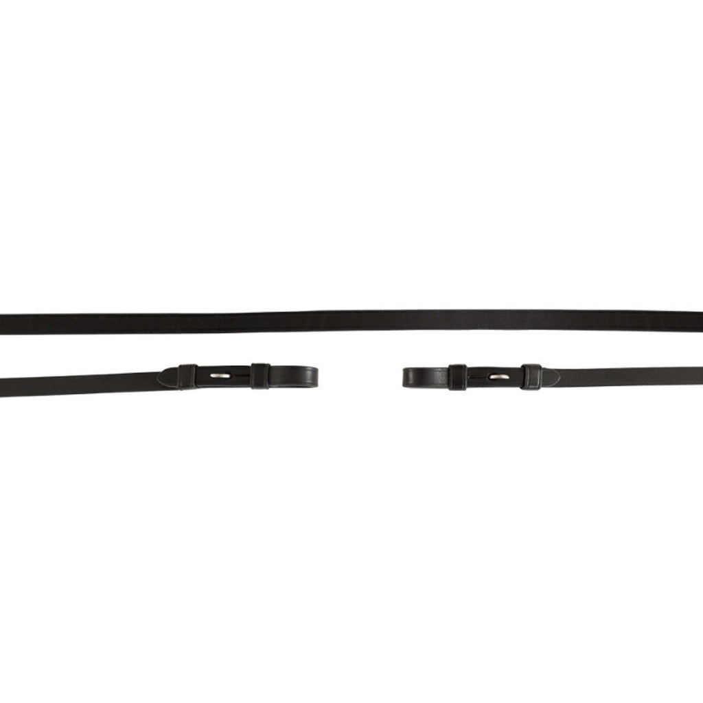 BR Riendas Weymouth Cuero Cerrado 13mm Blind Negro/Plata