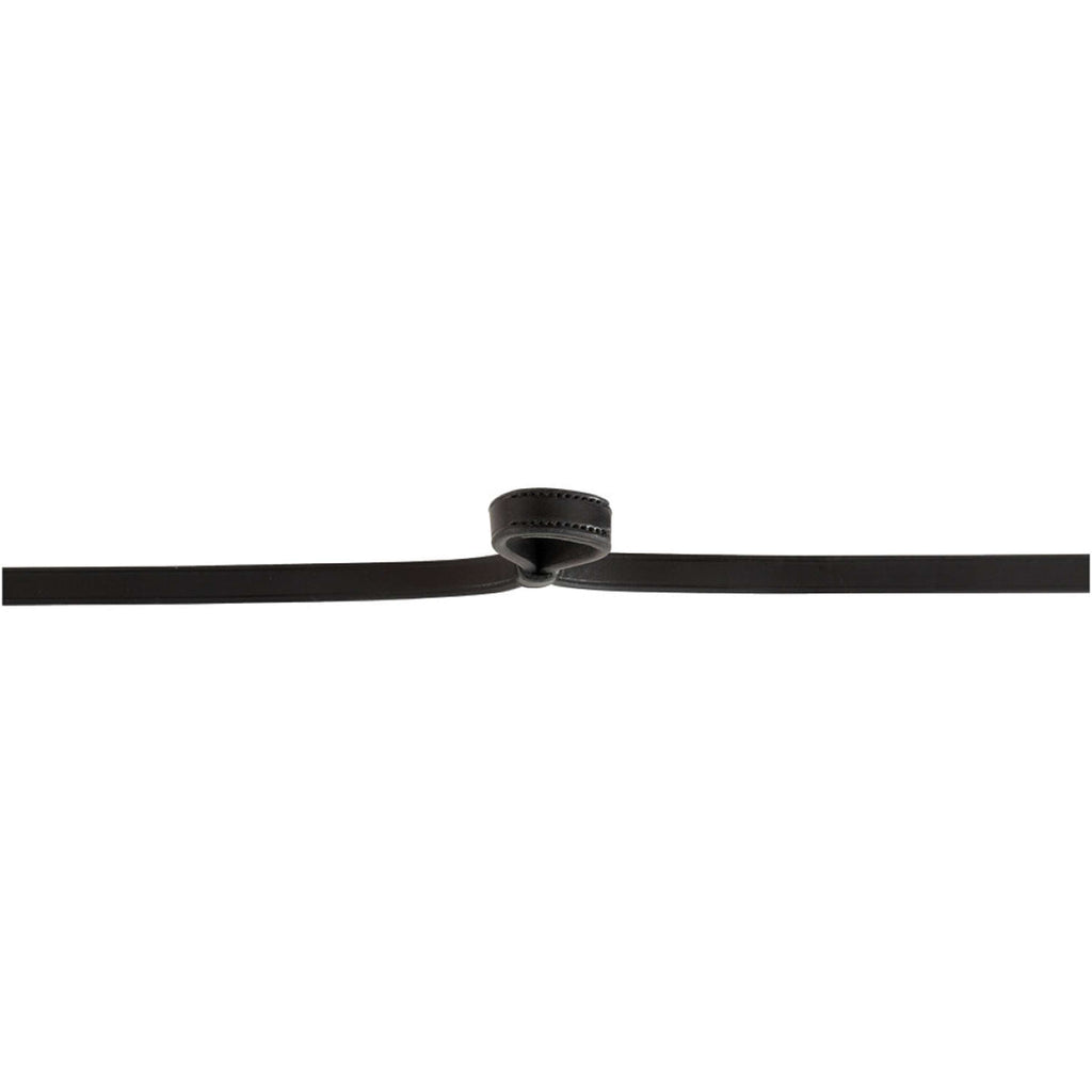 BR Riendas Weymouth Cuero Cerrado 13mm Blind Negro/Plata