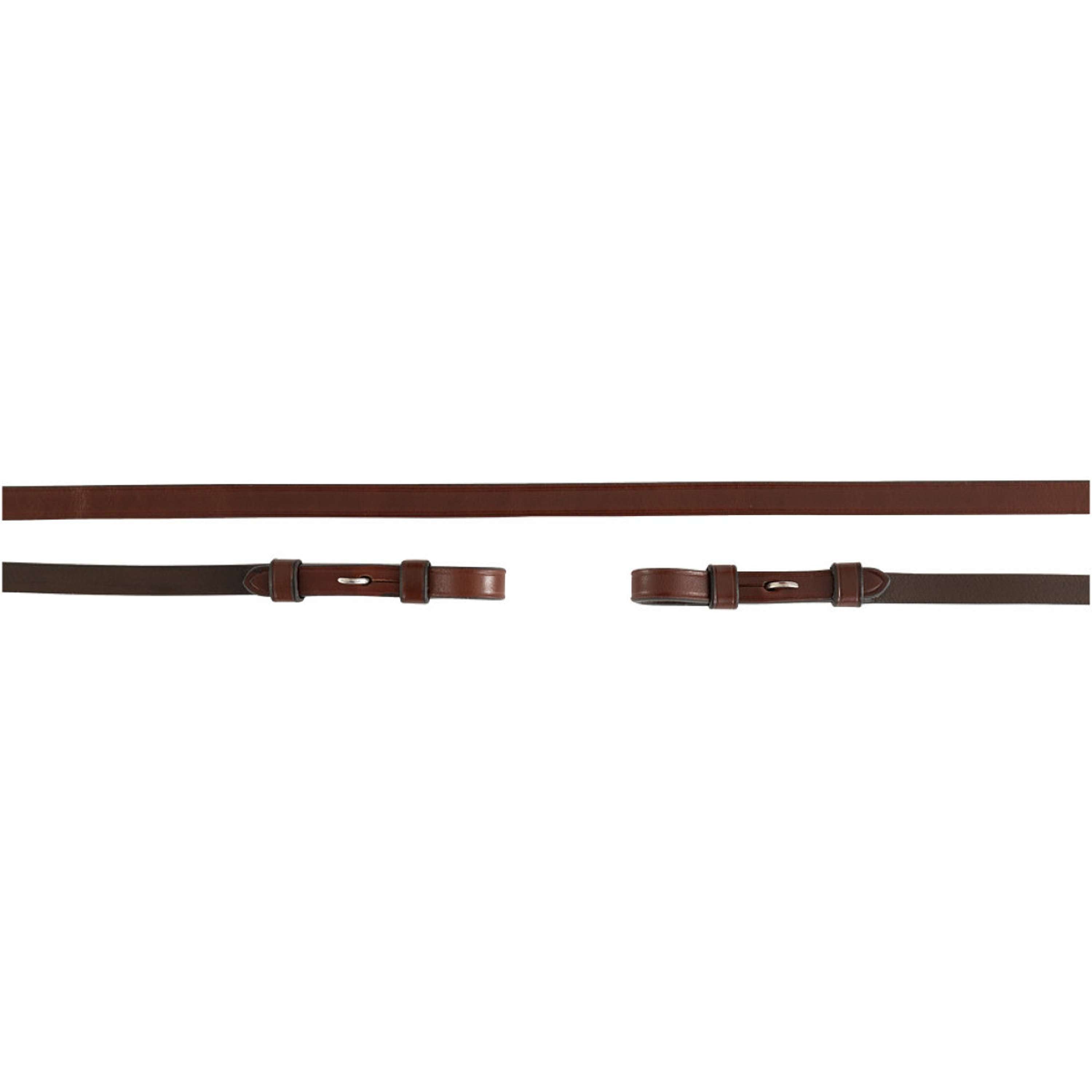 BR Riendas Weymouth Cuero Cerrado 13mm Blind Roble/Plata