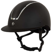 BR Casco de Equitación Omega painted Negro/Cromo