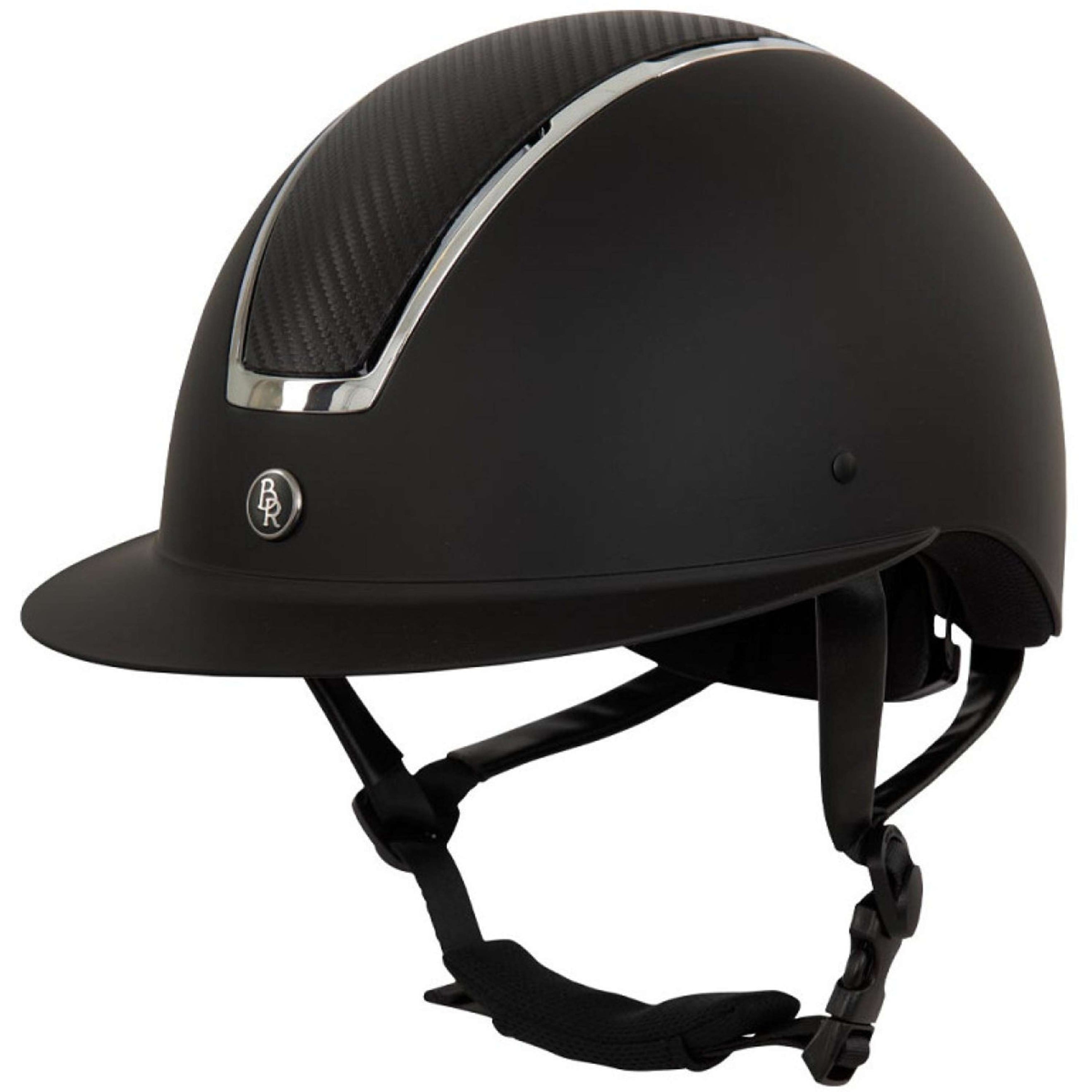 BR Casco de Equitación Omega painted Negro/Cromo