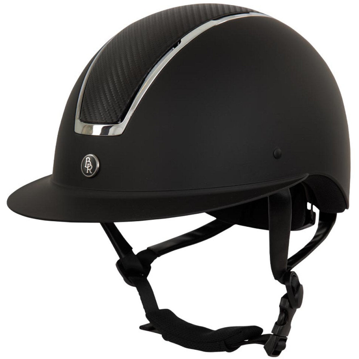 BR Casco de Equitación Omega painted Negro/Cromo