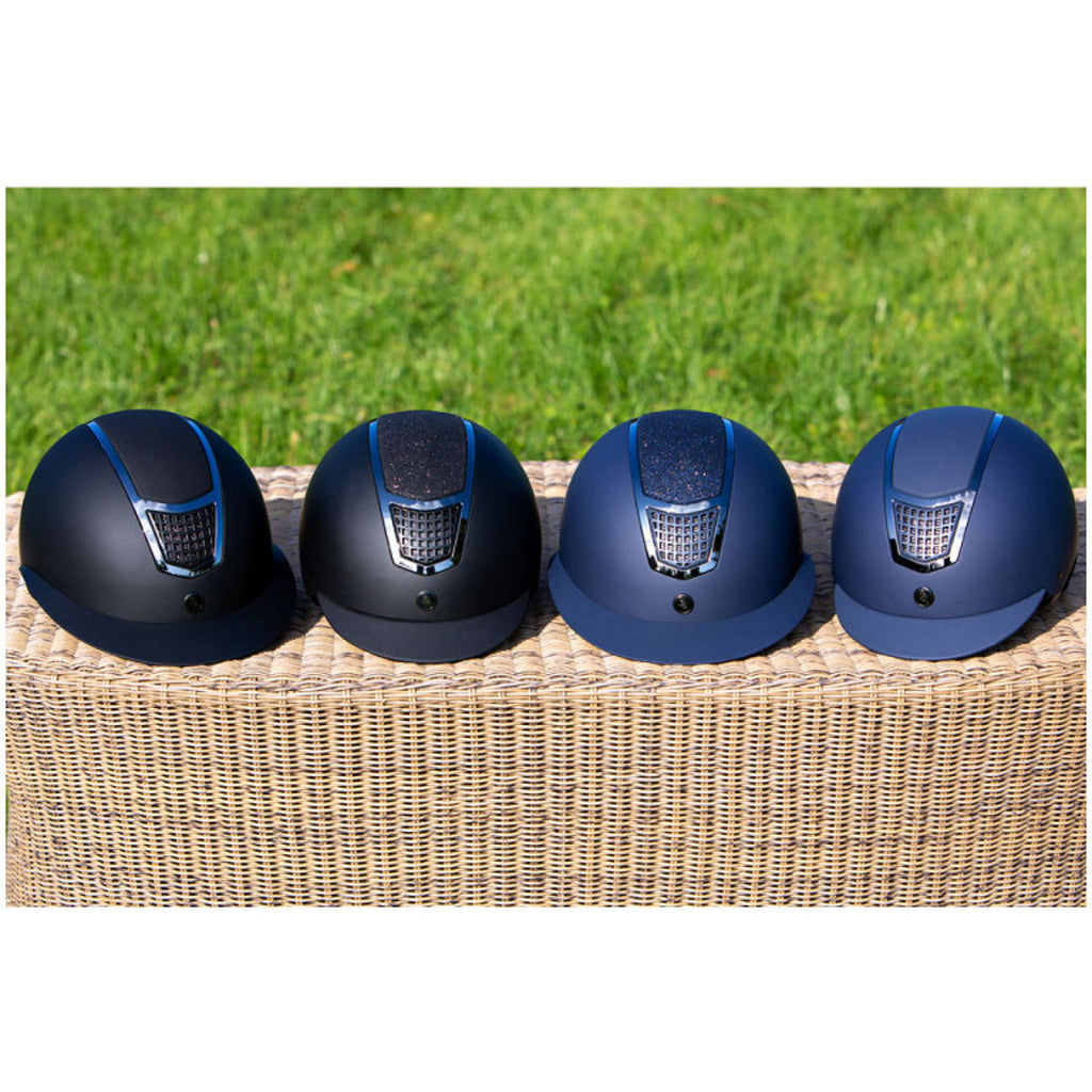 BR Casco de Equitación Lambda Negro/Gunmetal