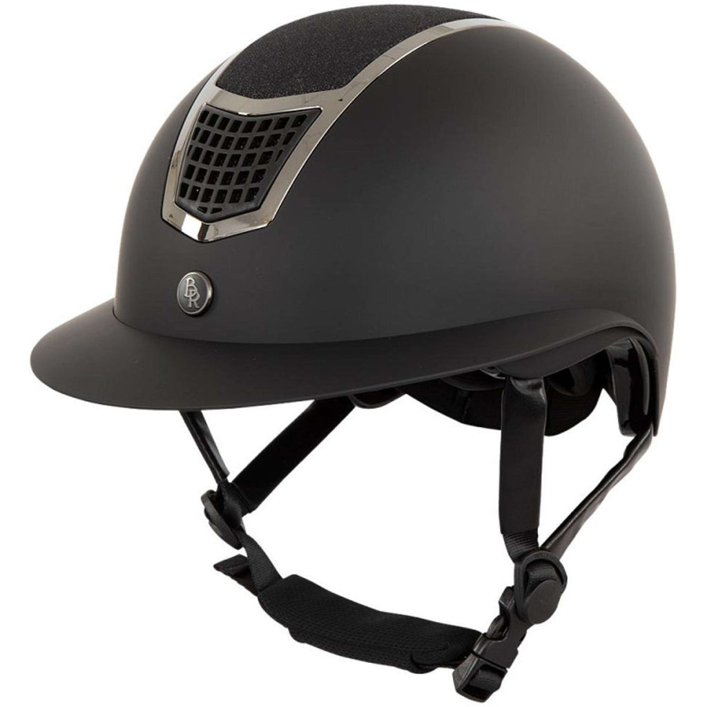 BR Casco de Equitación Lambda Plus Glitter Negro/Gunmetal