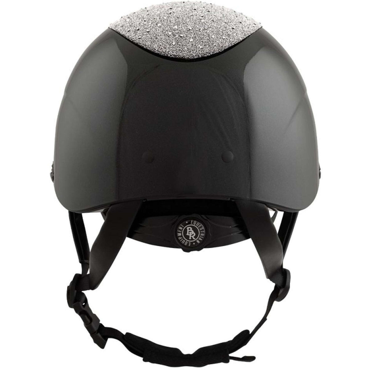 BR Casco Theta Plus Dazzling Glamourous Glossy Negro/Gunmetal