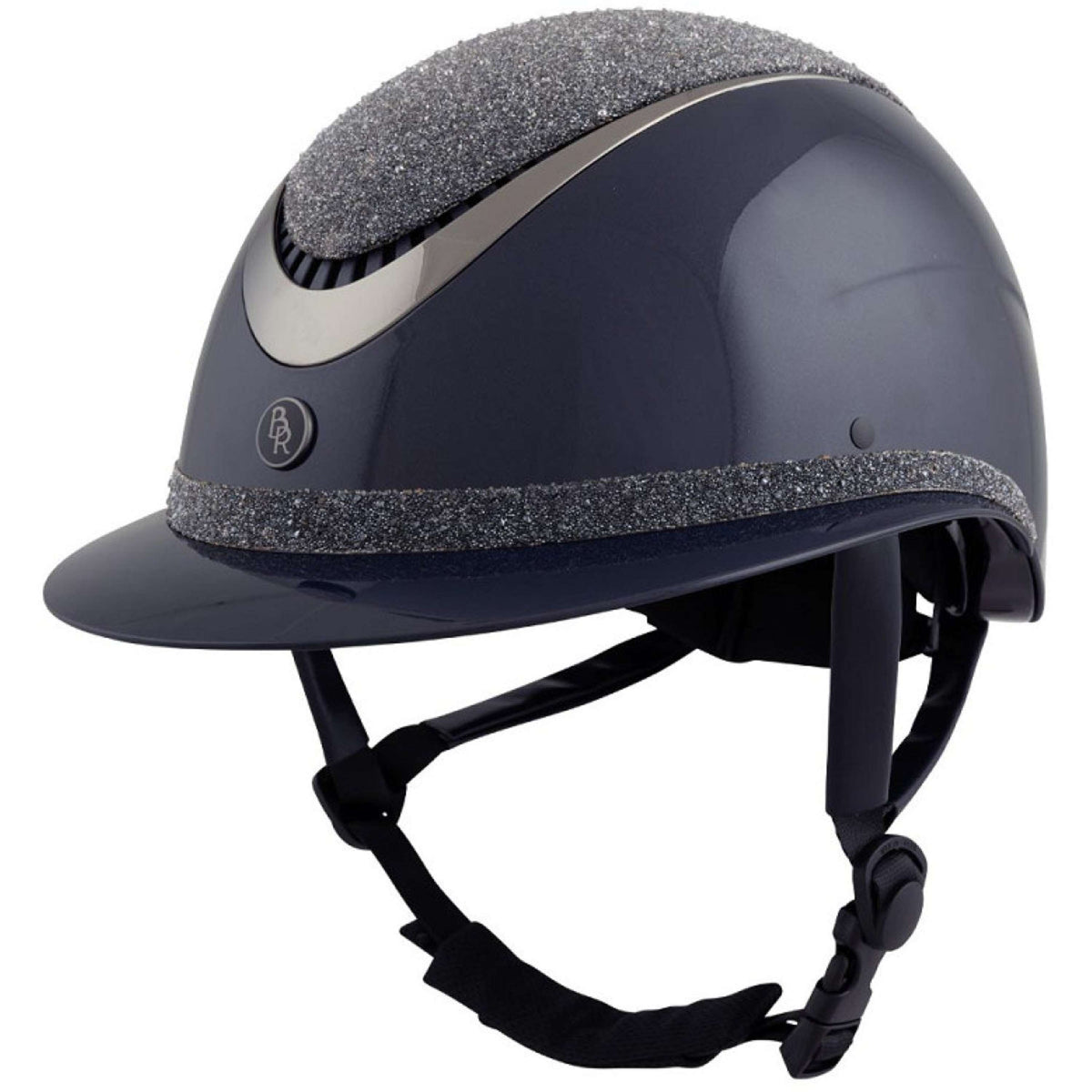 BR Casco Theta Plus Dazzling Glamourous Glossy Navy/Gunmetal