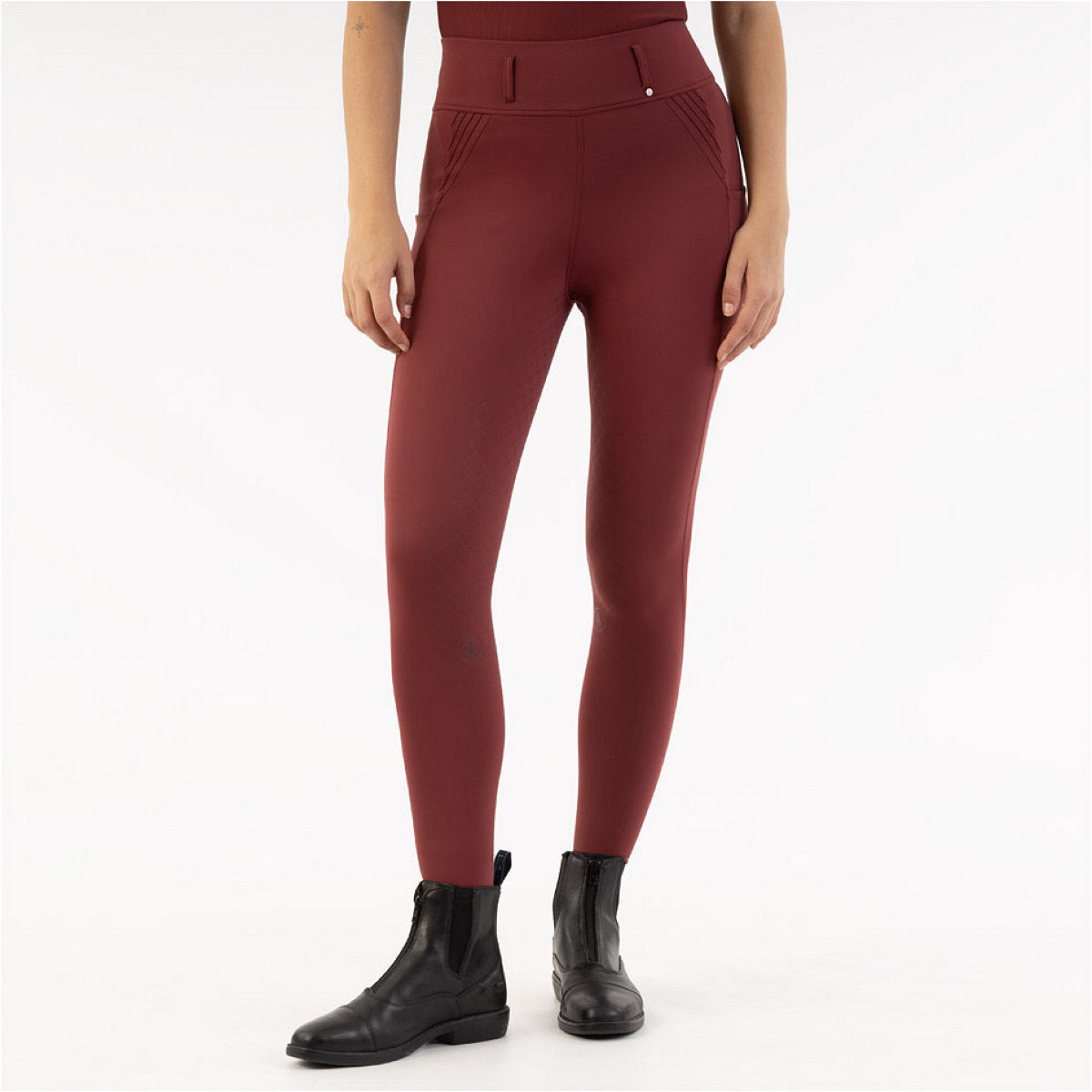 BR Legging de Equitación Krista Full Grip New Maroon