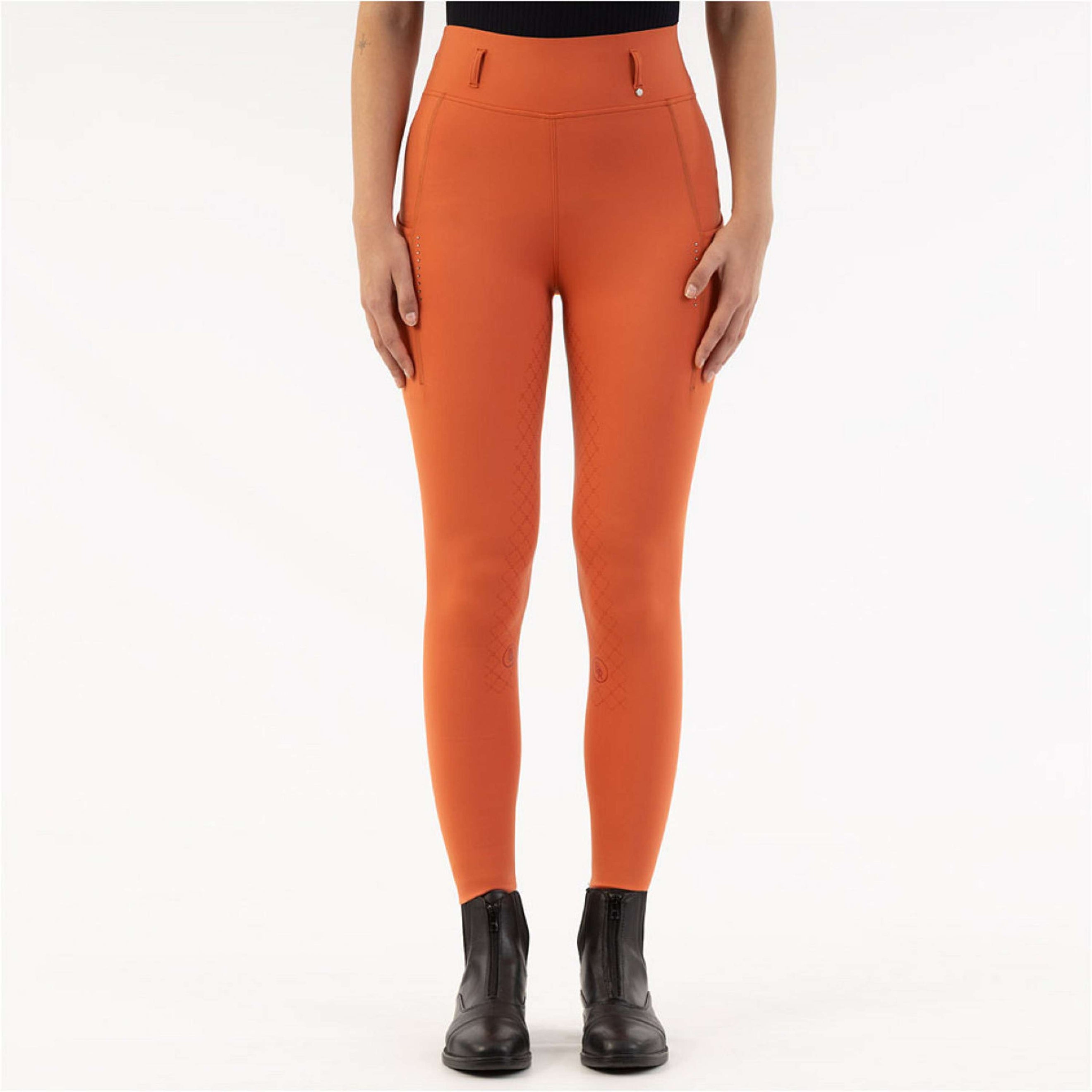 BR Legging de Equitación Kimore Full Grip Mecca Orange