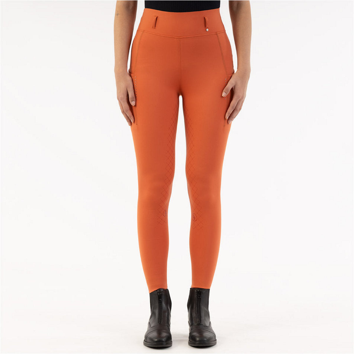 BR Legging de Equitación Kimore Full Grip Mecca Orange