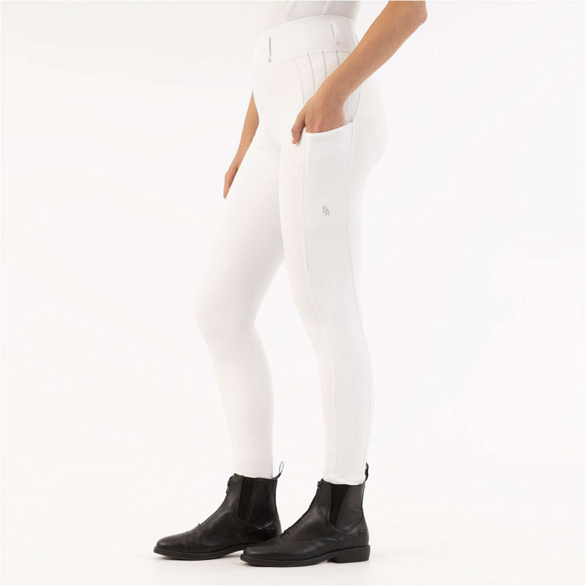 BR Legging de Equitación Kelly Full Grip Lucent White