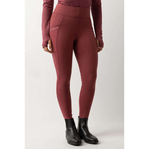BR Legging de Equitación Lelie Full Grip Mujeres Maroon