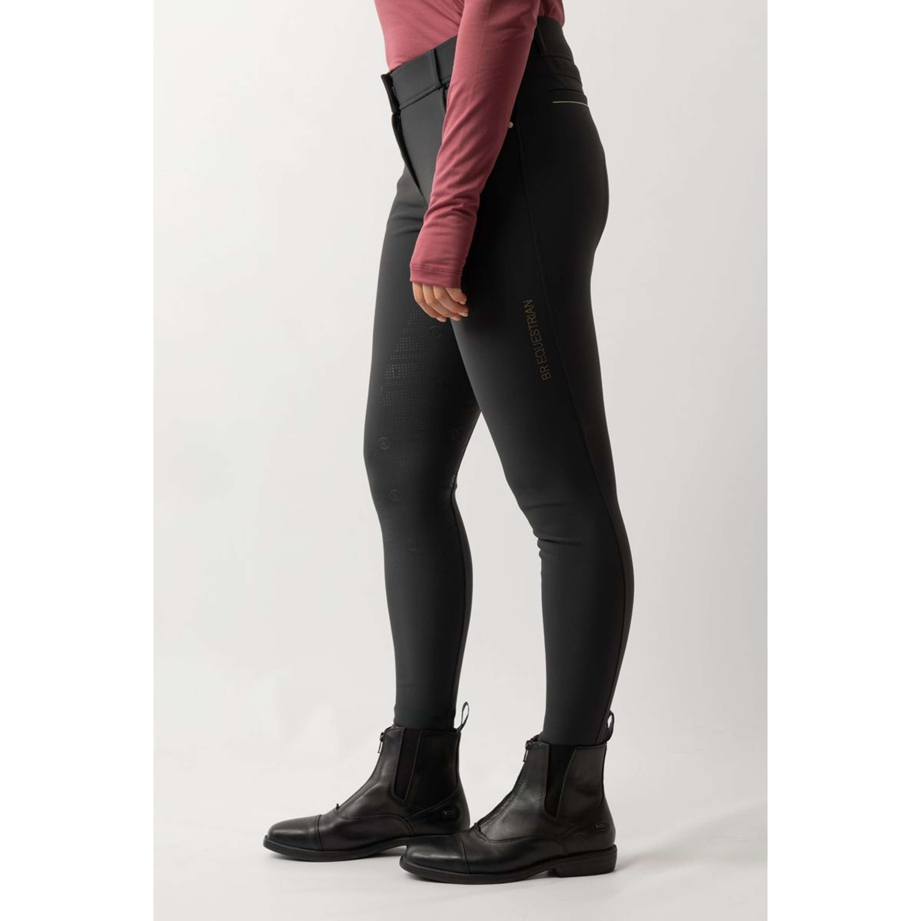 BR Legging de Equitación Lendsey Full Grip Mujeres Moonless Night