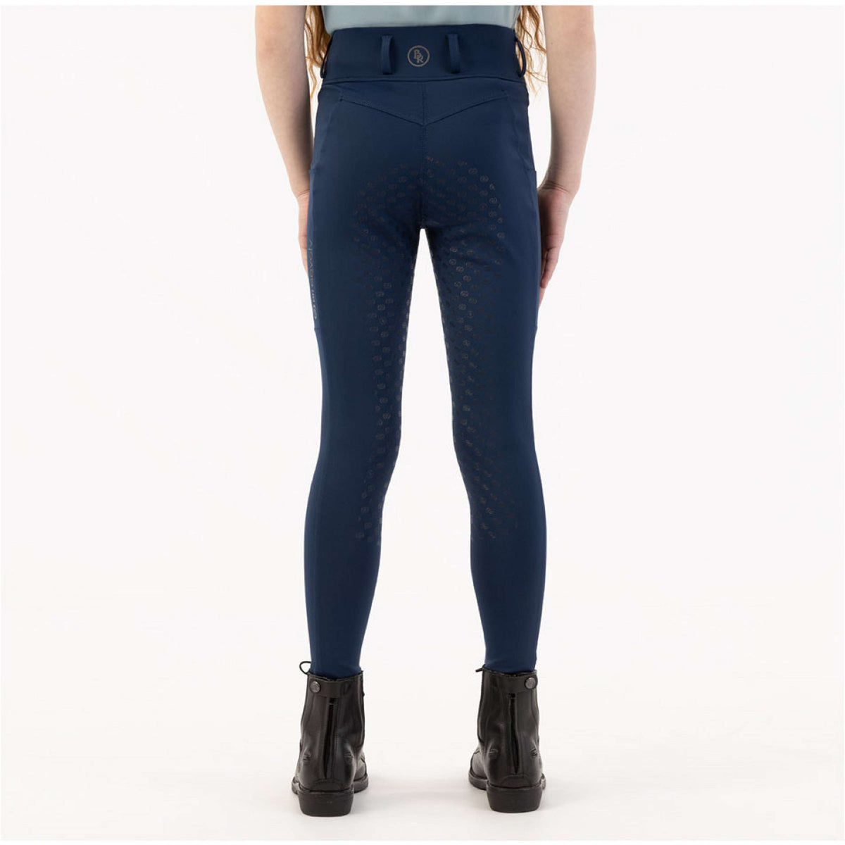 BR Legging de Equitación Eevolv Kika Kids Full Grip Pageant Blue