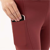 BR Legging de Equitación Eevolv Kika Kids Full Grip New Maroon