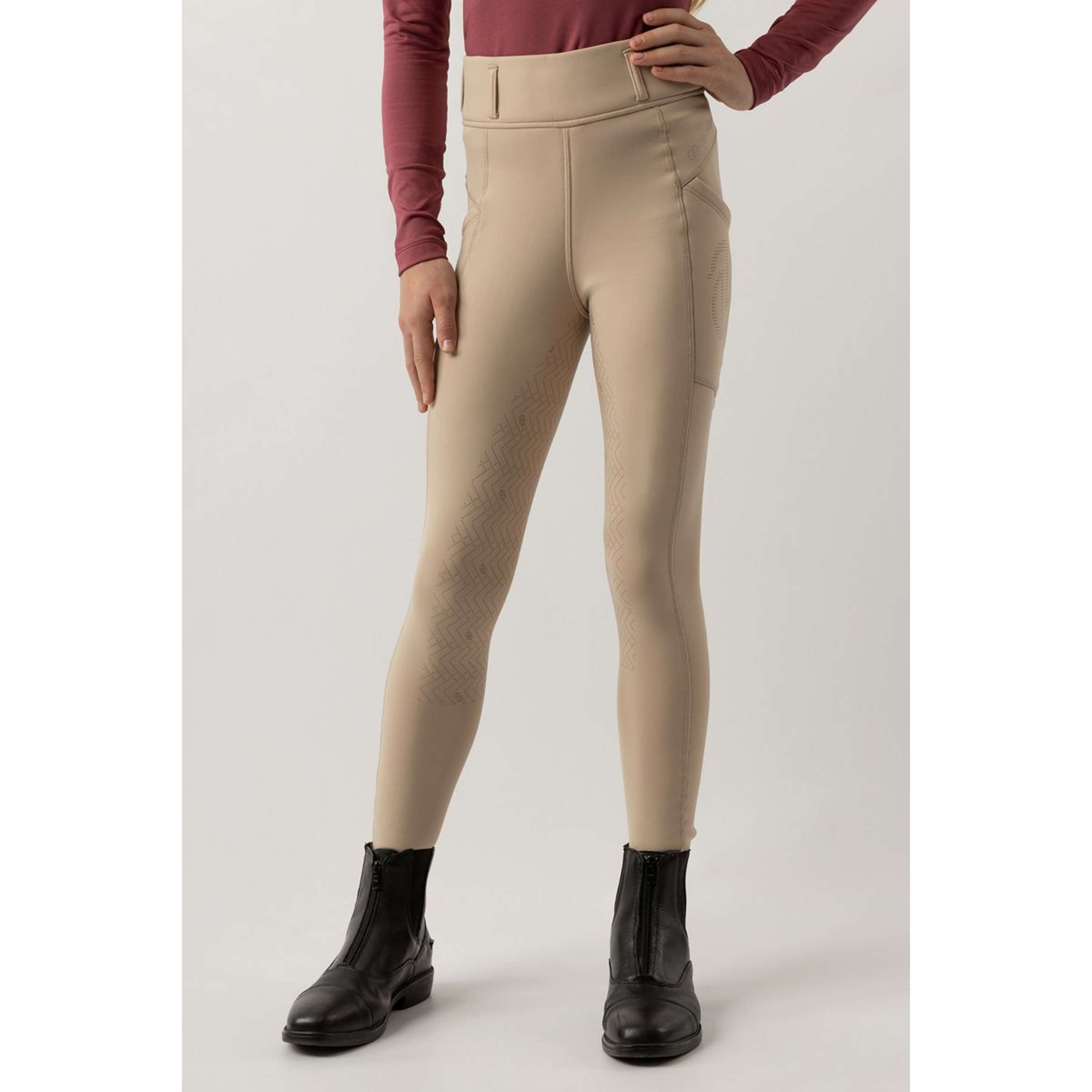 BR Legging de Equitación Eevolv Lenny Full Grip Niños Doeskin