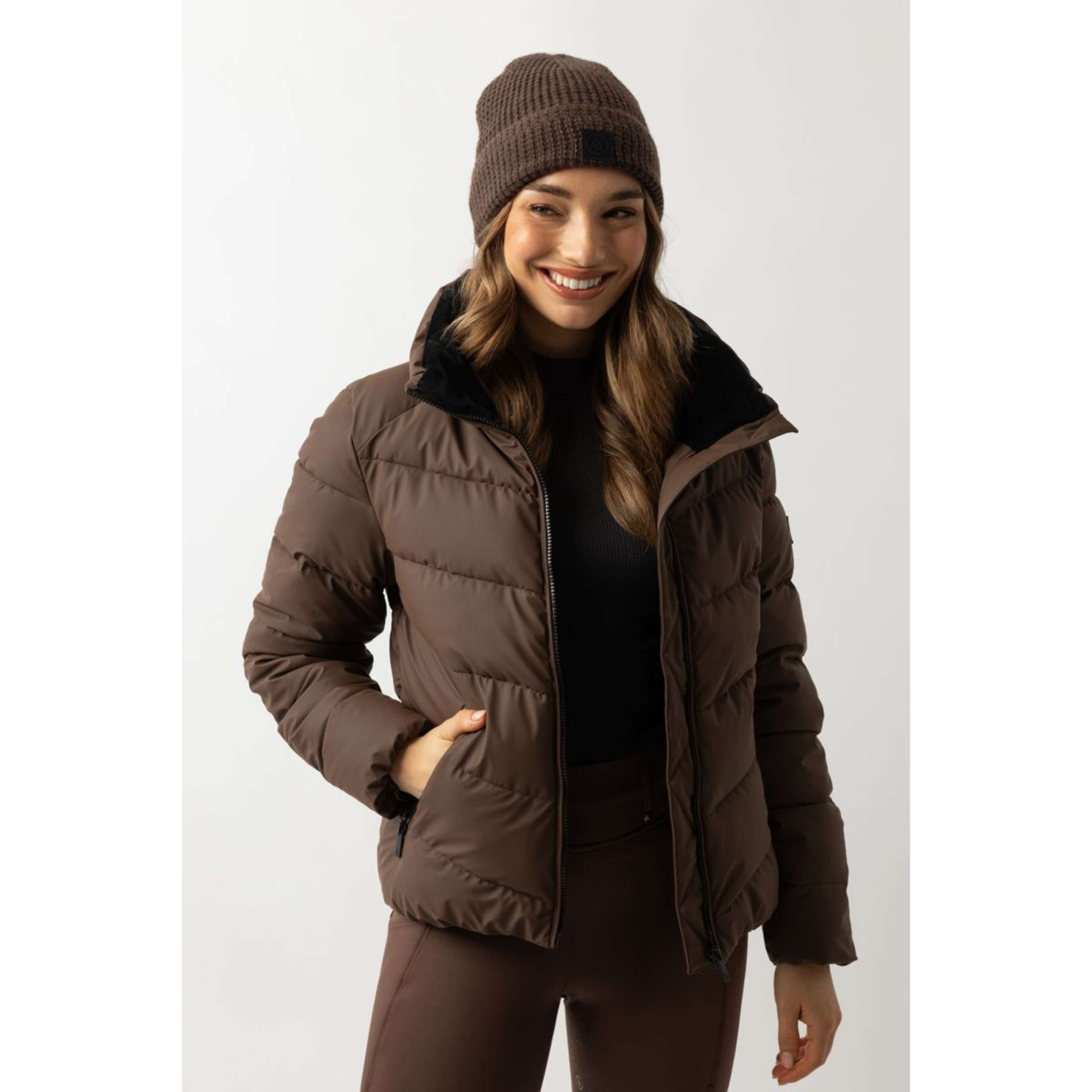 BR Chaqueta Larissa Mujer Choco Martini