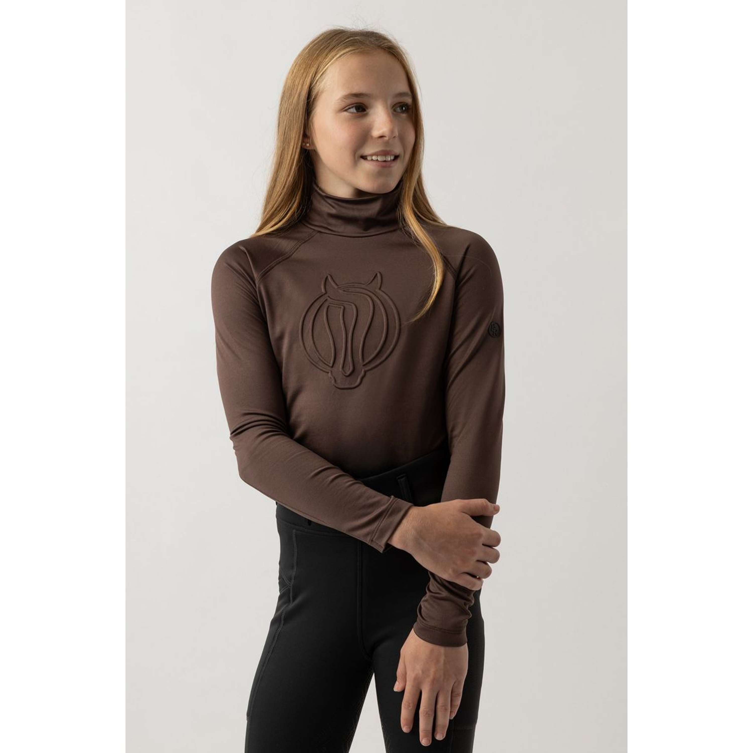 BR Jersey de Cuello Alto Eevolv Linn Niños Choco Martini