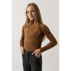 BR Jersey de Cuello Alto Eevolv Linn Niños Cognac Ochre