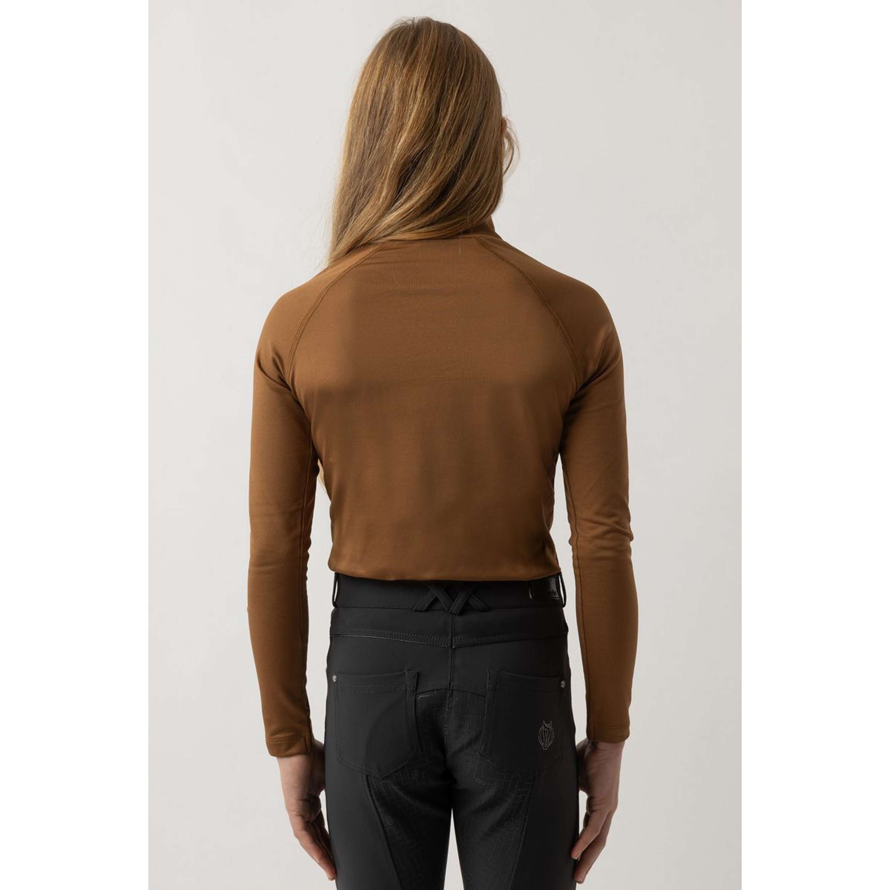 BR Jersey de Cuello Alto Eevolv Linn Niños Cognac Ochre