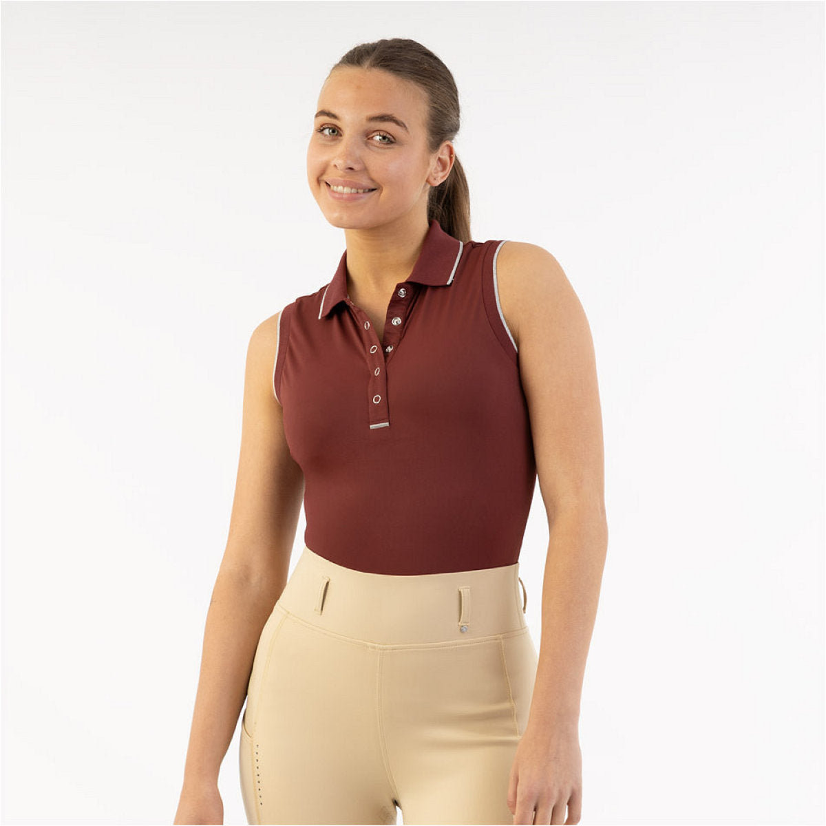 BR Polo Shirt Kiki Sin Mangas New Maroon