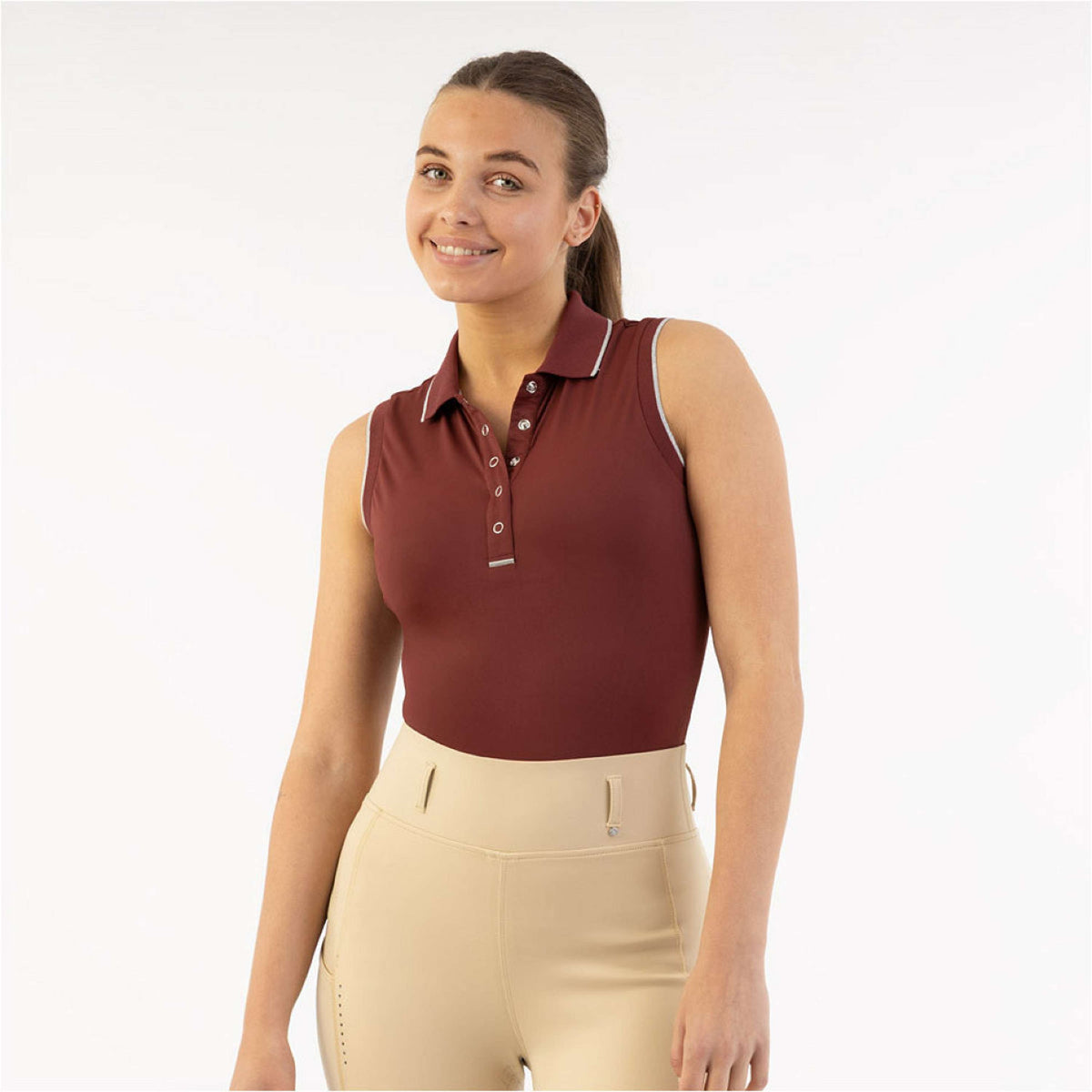 BR Polo Shirt Kiki Sin Mangas New Maroon