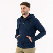 BR Sudadera con capucha y cremallera Keanu Hombres Pageant Blue
