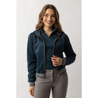 BR Sudadera con capucha y cremallera Laura Mujer Stratified Sea