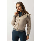 BR Sudadera con capucha y cremallera Laura Mujer Doeskin