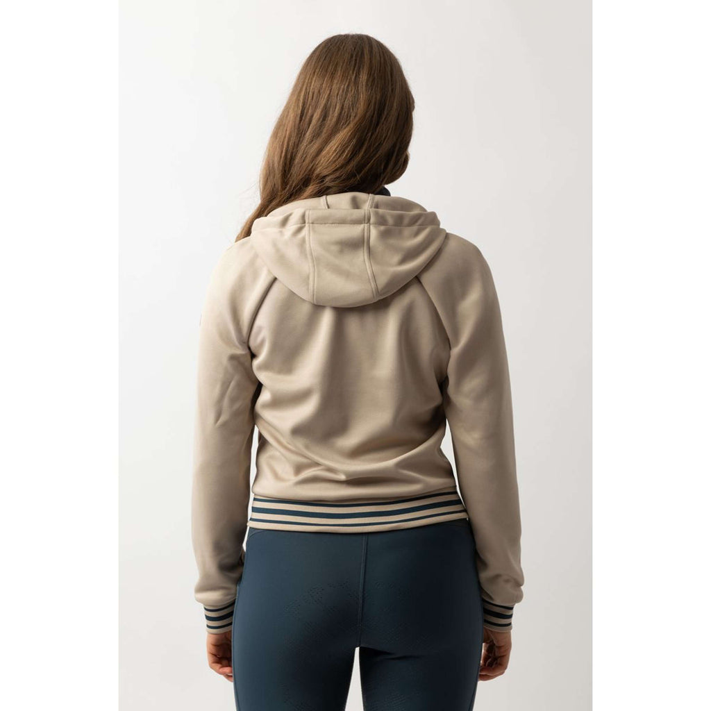 BR Sudadera con capucha y cremallera Laura Mujer Doeskin