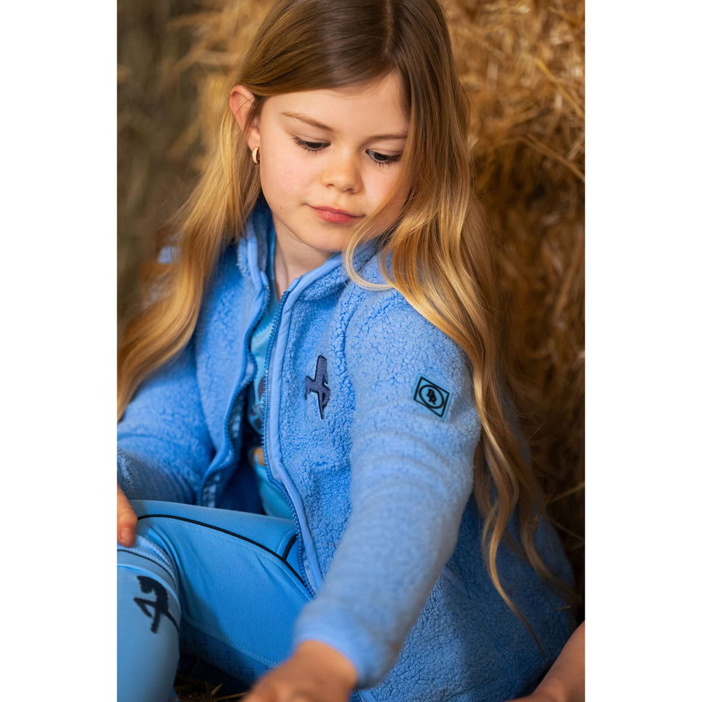 BR Sudadera con capucha y cremallera Mini Horse Little Blue