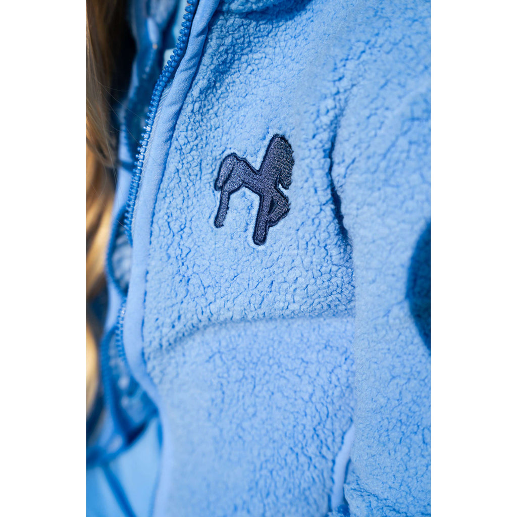 BR Sudadera con capucha y cremallera Mini Horse Little Blue