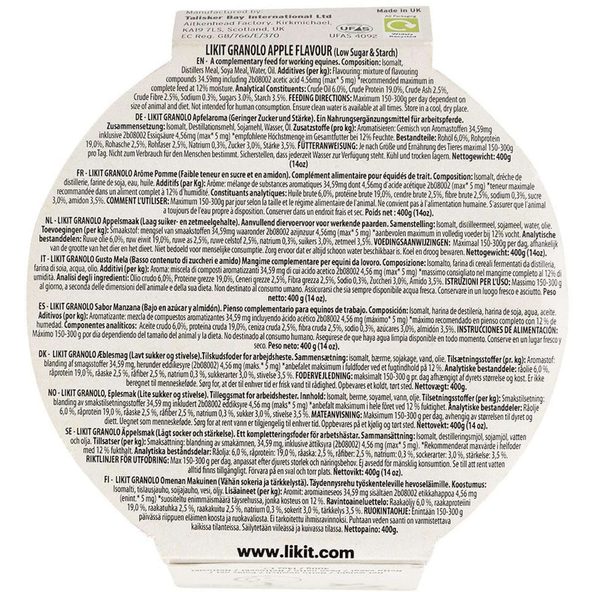 Likit Lickstone Redondo GranoLo Apple