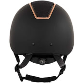 BR Casco de Equitación Omega Painted Glitter Negro/Rosa