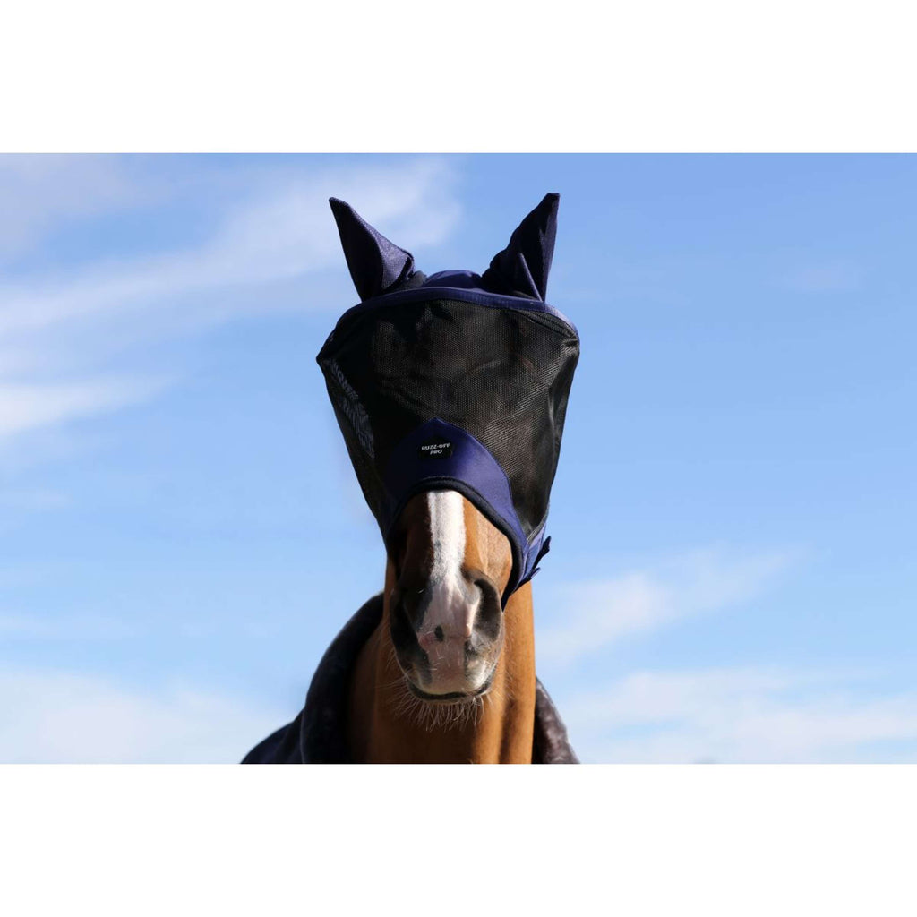 Bucas Bucas Fly Mask Buzz-Off Pro Marino