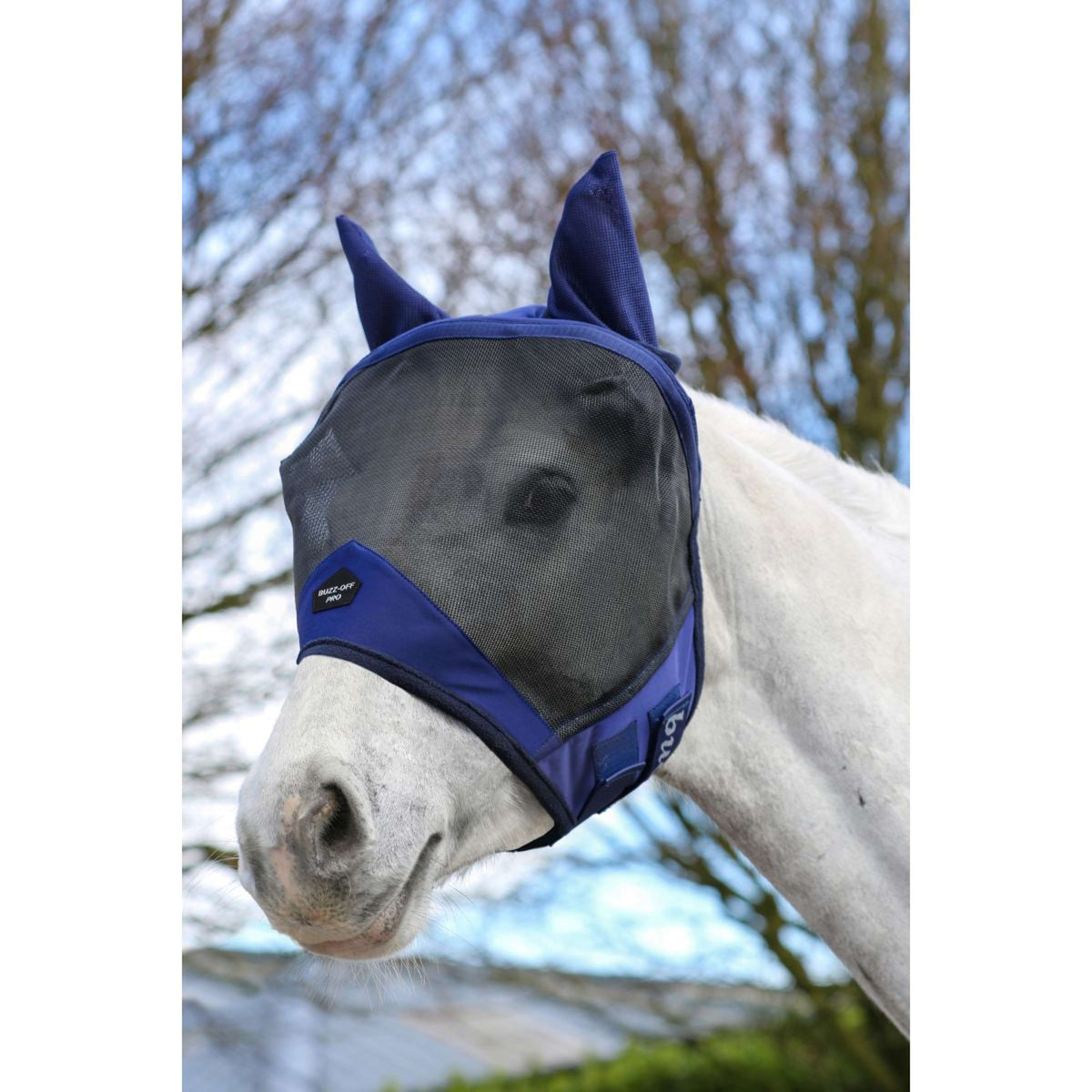 Bucas Bucas Fly Mask Buzz-Off Pro Marino