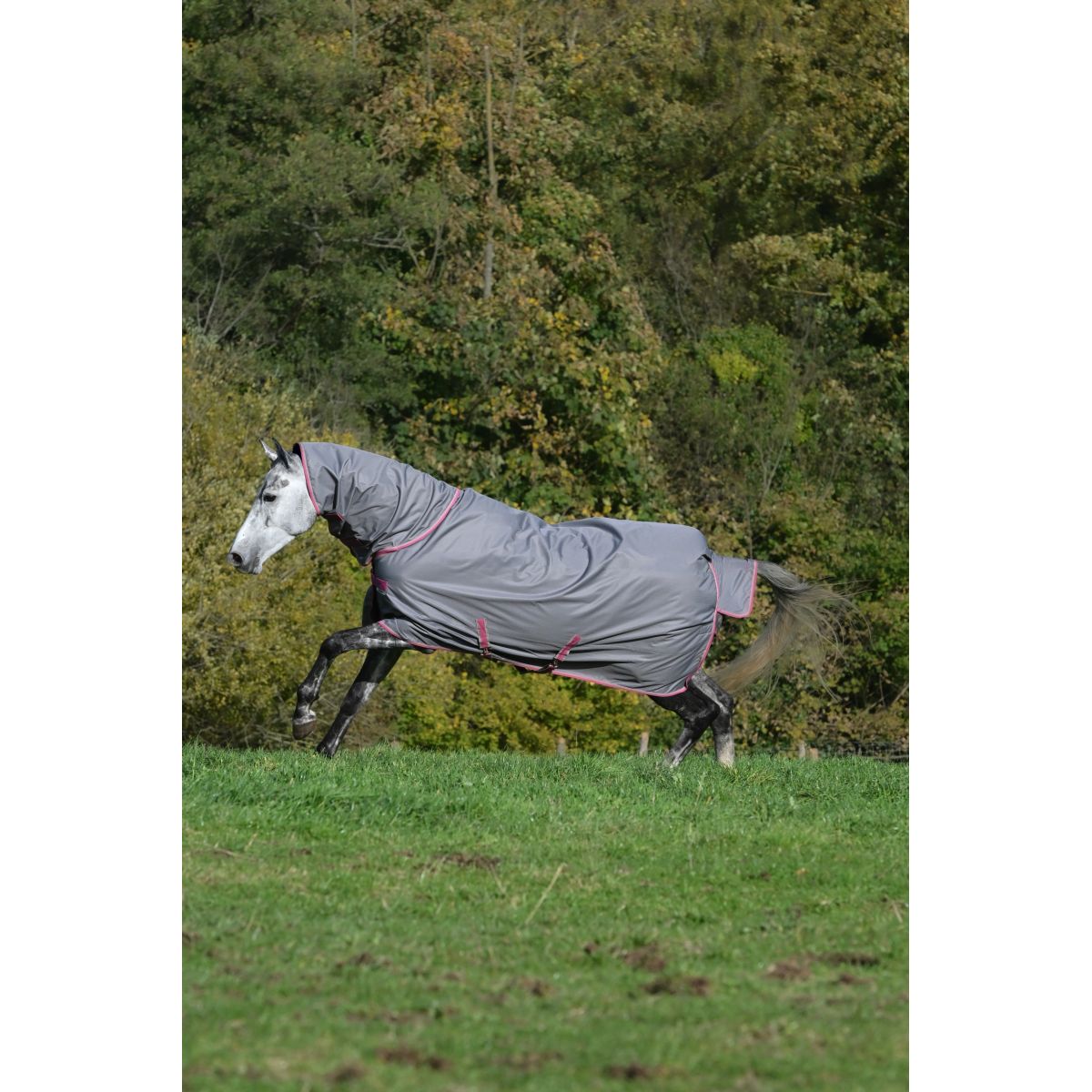 Bucas Freedom Turnout 150/150g Full Neck Smoke Grey