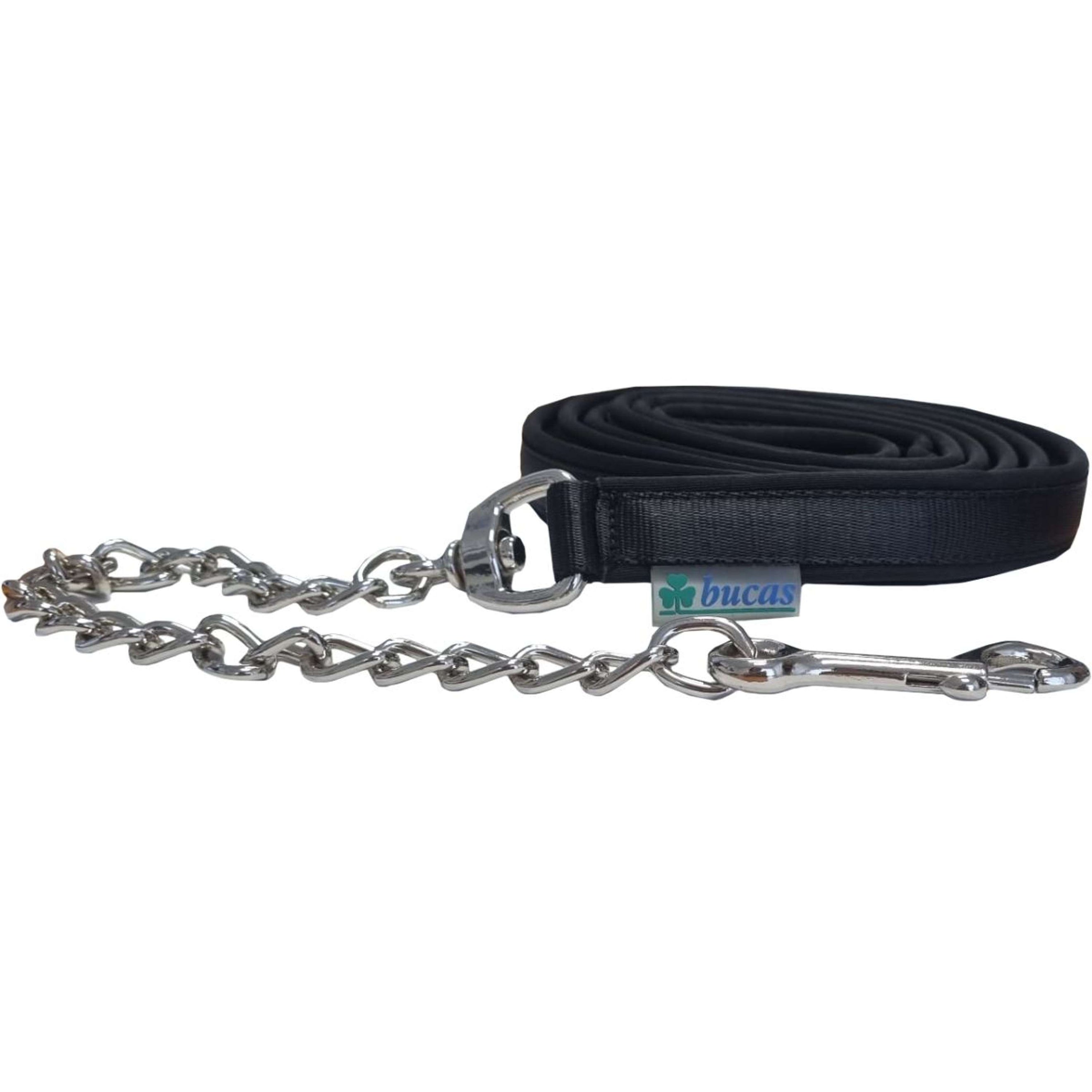 Bucas Stallion Chain Lead Black/Silver Bucas Stallion Chain Lead Black/Silver