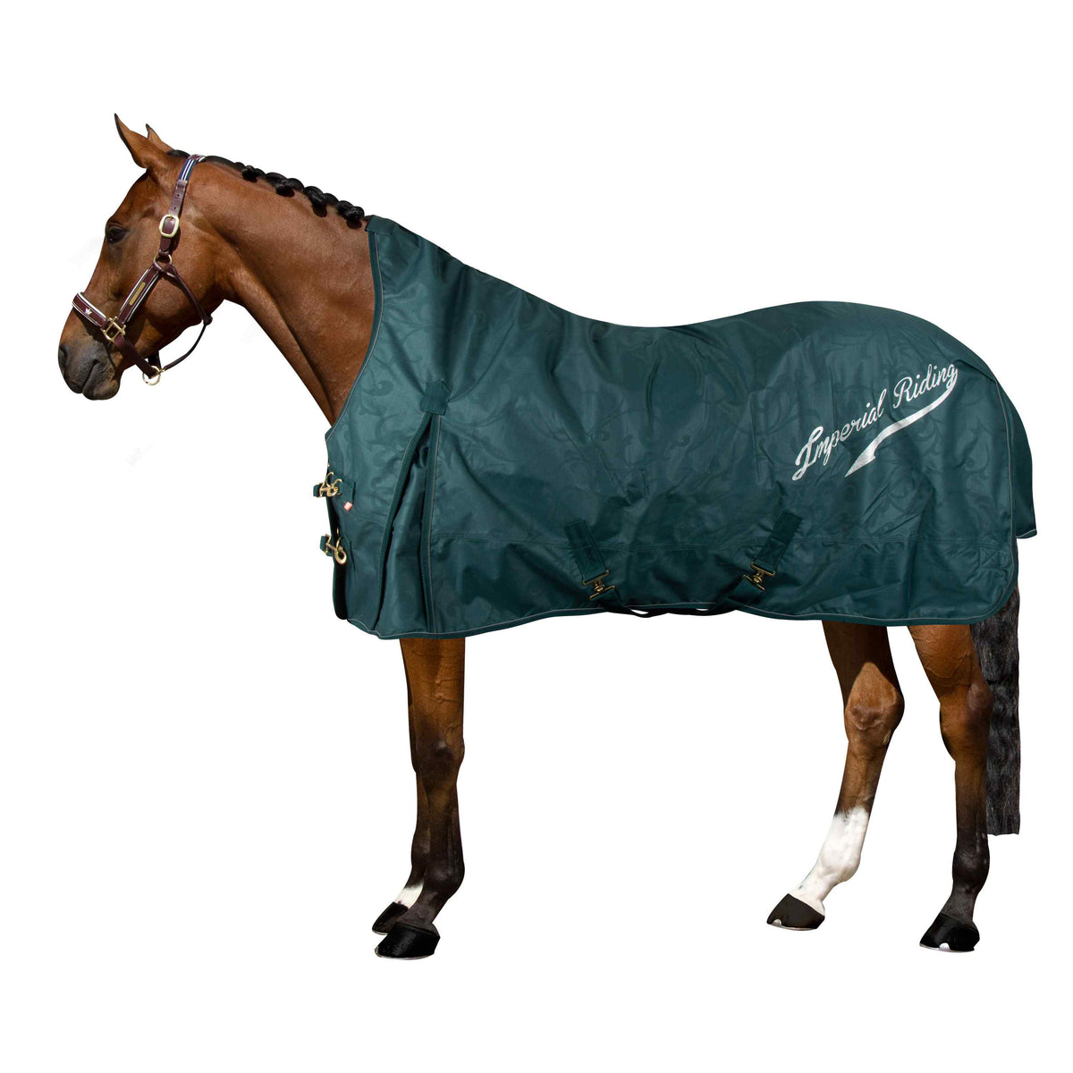 Imperial Riding Alfombra de Exterior IRHSuper-Dry 100g Verde Bosque
